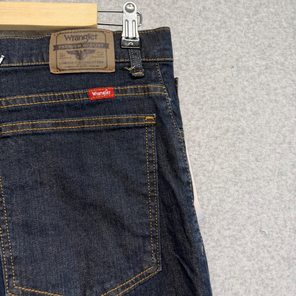 Wrangler Jeans Boys 16 Husky Dark Blue Classic Bootcut Five Star Premium New - Picture 8 of 13